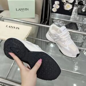 lanvin clay sneakers white