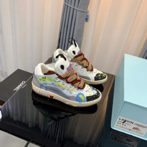 lanvin casual sneakers gray/graffiti