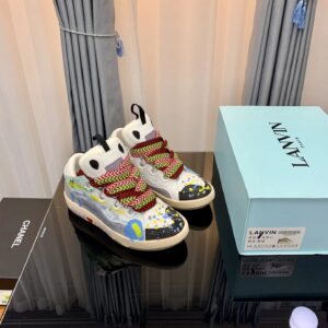 lanvin casual sneakers gray/graffiti