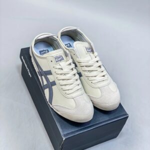 onitsuka tiger mexico 66 slip on sneakers beige blue