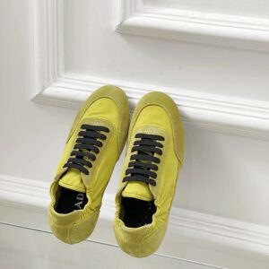 prada collapse re nylon sneakers yellow
