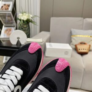loewe hidden heel sneakers black white