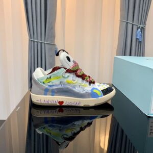 lanvin casual sneakers gray/graffiti