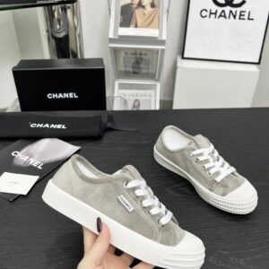 chanel vintage sneakers gray