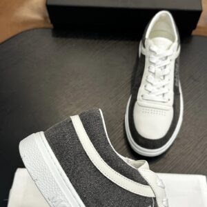 mcm skystream cubic monogram jacquard sneaker white grey