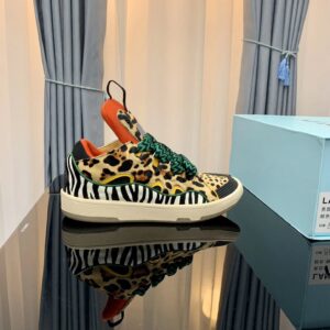 lanvin leopard and zebra prints casual sneakers