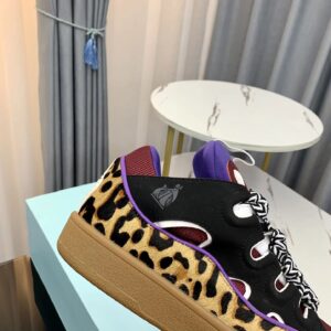 lanvin casual sneakers red black