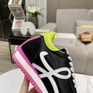 loewe hidden heel sneakers black white