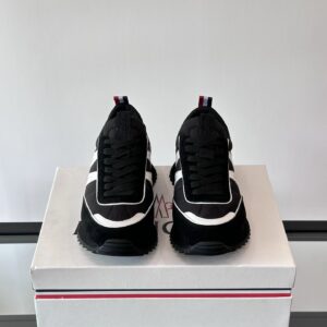 moncler pacey sneakers black white