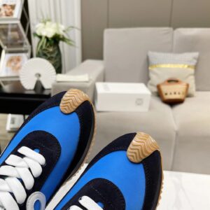 loewe hidden heel sneakers blue white