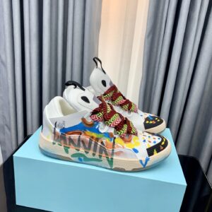 lanvin casual sneakers white/graffiti