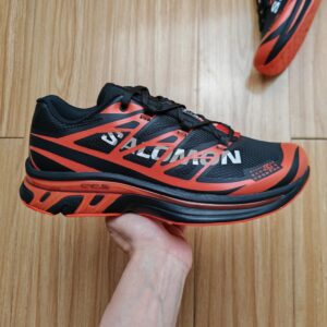 mm6 x salomon sctur 2 sneakers black red