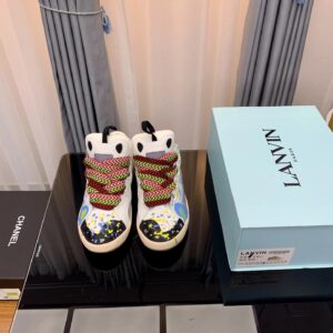lanvin casual sneakers gray/graffiti