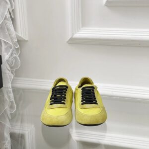 prada collapse re nylon sneakers yellow