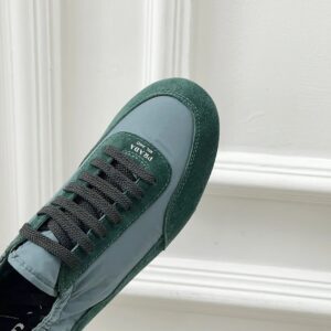 prada collapse re nylon sneakers green