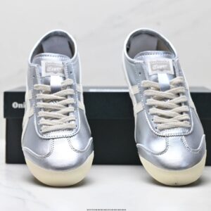 onitsuka tiger nippon made mexico 66 deluxe sneakers silver white