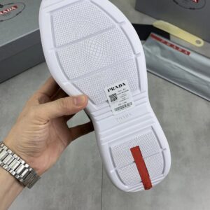 prada casual sneakers black white