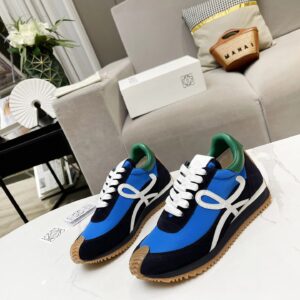 loewe hidden heel sneakers blue white