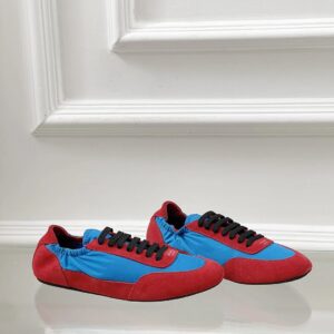 prada collapse re nylon sneakers red blue