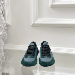 prada collapse re nylon sneakers green