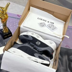 loewe x on 3.0 cloudventure sneakers black white