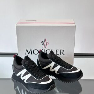moncler pacey sneakers black white