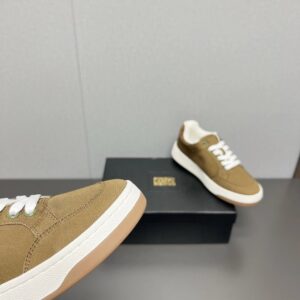 ysl sl61 canvas sneakers brown