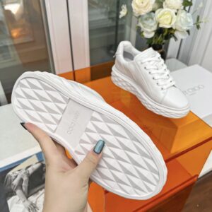 jimmy choo diamond sneakers white
