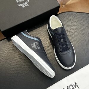 mcm skystream cubic monogram jacquard sneaker black