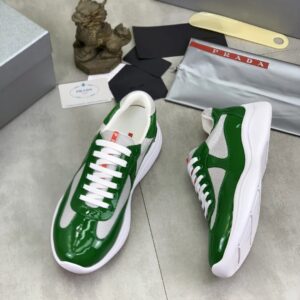 prada casual sneakers green