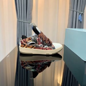 lanvin casual sneakers pink orange