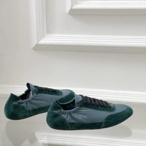 prada collapse re nylon sneakers green