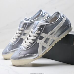onitsuka tiger nippon made mexico 66 deluxe sneakers silver white