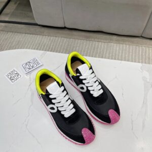 loewe hidden heel sneakers black white