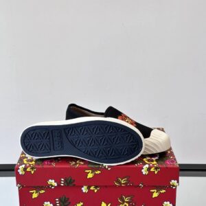 kenzo floral canvas shoes black
