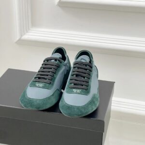 prada collapse re nylon sneakers green