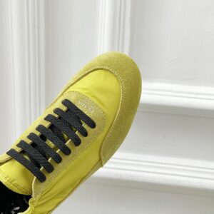 prada collapse re nylon sneakers yellow