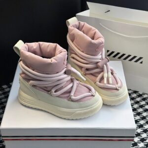 moncler mid boots pink