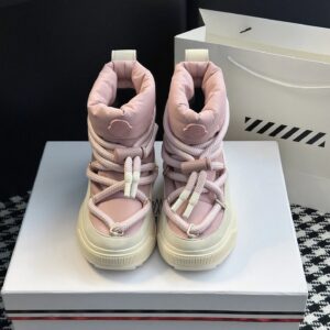 moncler mid boots pink
