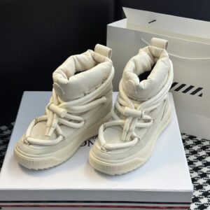 moncler mid boots white