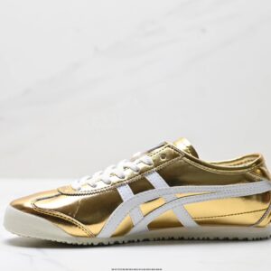 onitsuka tiger nippon made mexico 66 deluxe sneakers gold white