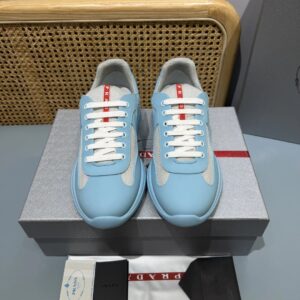prada americas cup light blue sneakers