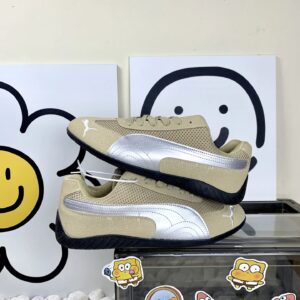 puma mesh sneakers khaki