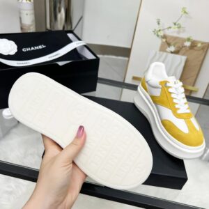 chanel 25c spring sneakers yellow
