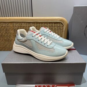 prada americas cup light blue sneakers