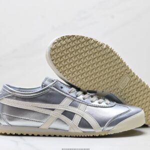 onitsuka tiger nippon made mexico 66 deluxe sneakers silver white