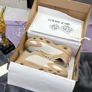 loewe x on 3.0 cloudventure sneakers white brown