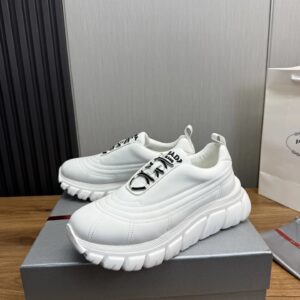 prada re nylon sneakers white
