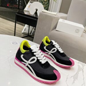 loewe hidden heel sneakers black white