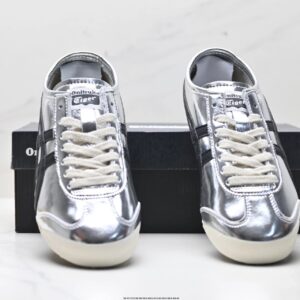 onitsuka tiger nippon made mexico 66 deluxe sneakers silver black